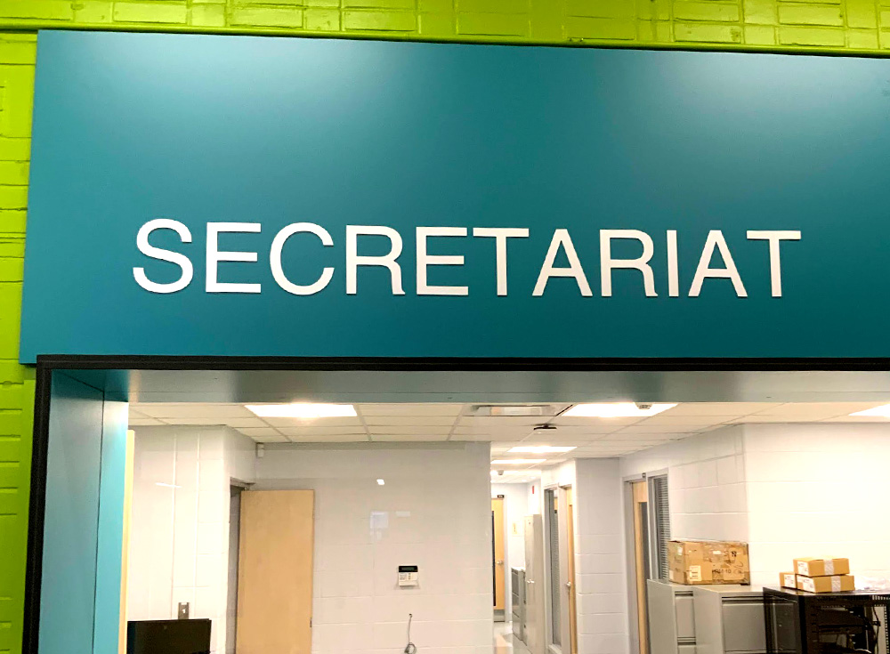Lettrage 3D Secretariat